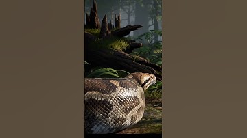 A dangerous python is ready to swallow a tiger 😱 Strange animals #shorts #animals #viralvideo