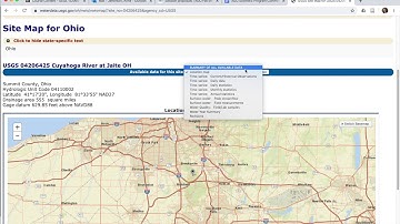 How to look at and download streamflow data from the USGS NWIS website