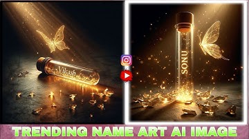 HOW TO CREATE 3D NAME ART AI IMAGE // VIRAL TRENDING NAME ART AI IMAGE KAISE BANAYE