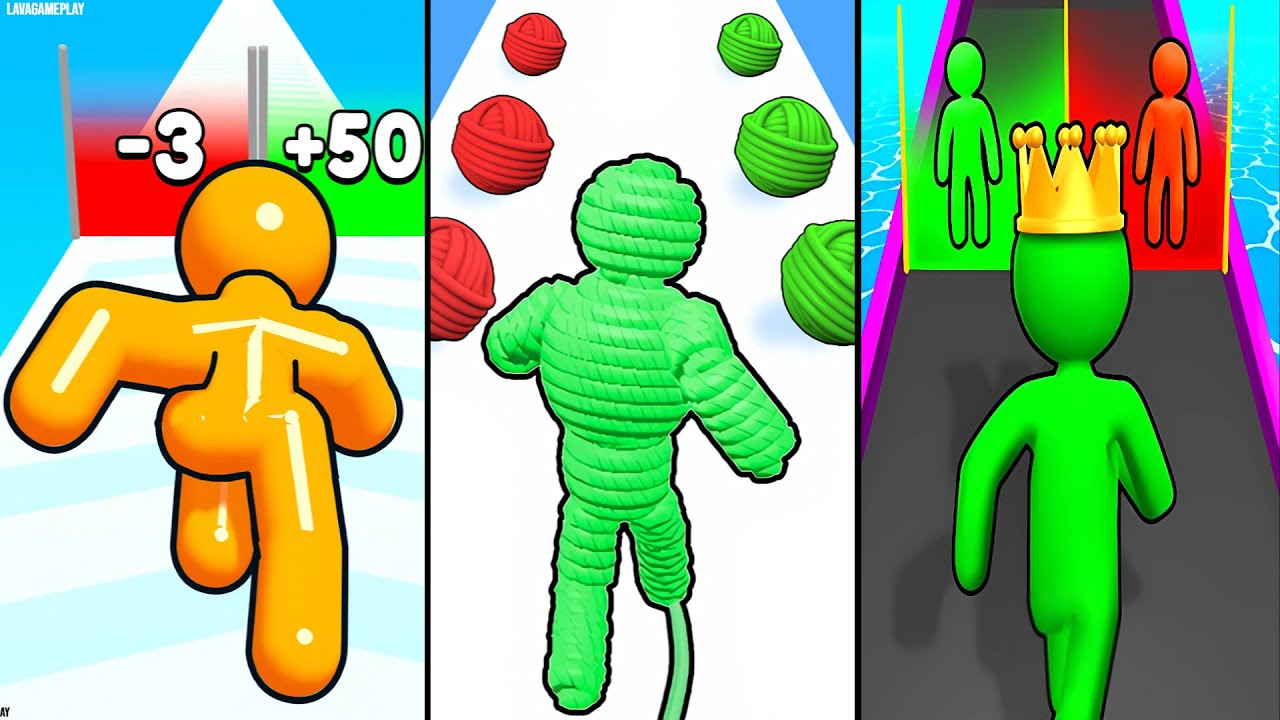 Tall Man Run vs Rope Man vs Giant Rush