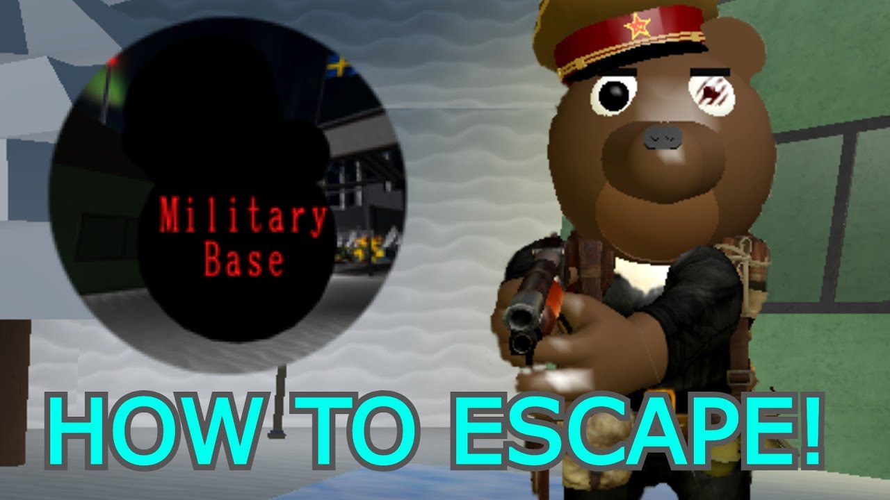 ESCAPE DA PIGGY NA BASE MILITAR DO ROBLOX!! 