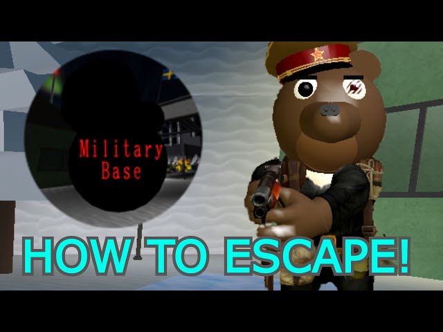 Roblox - FUGINDO DA PIGGY NA BASE MILITAR (Piggy Roblox)