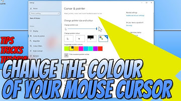 How To Change The Colour Of Your Mouse Cursor In Windows 10 Tutorial