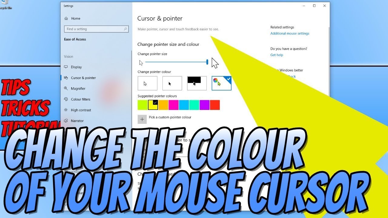 how to change the colour of your mouse