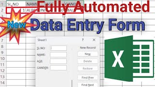 Activate Automatic Data Entry Form in Excel !! Data Entry in Excel ✅✅✅✅🔥🔥💥💥💥