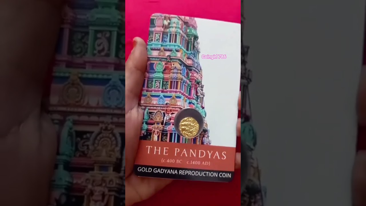"Pandya Dynasty Gold Gadyana Coin Replica 🪙 | Ancient Indian Coins History (400 BC – 1400 AD) 