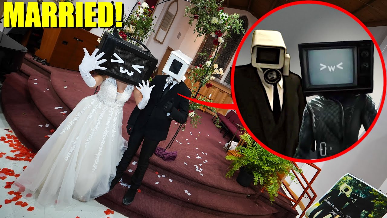 TV WOMAN AND CAMERAMAN GOT MARRIED IN REAL LIFE! (SKIBIDI MOVIE WEDDING RUINED)