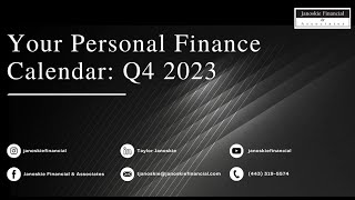 2023- Q4 Personal Financial Calendar