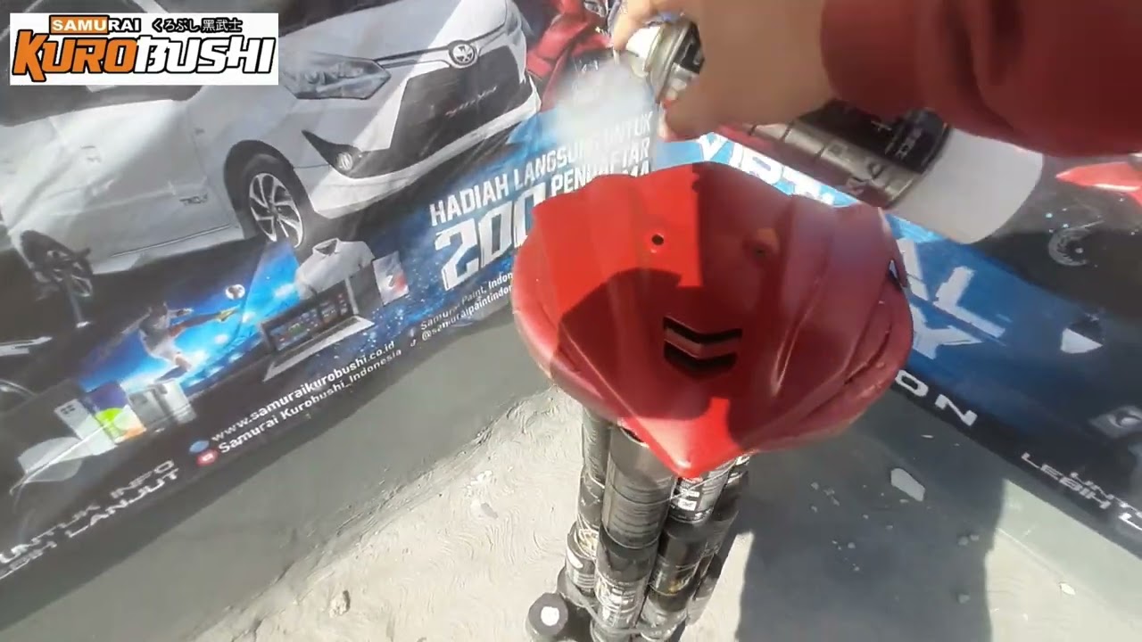 Tutorial Matte Red Y9595* Samurai Paint KUROBUSHI 