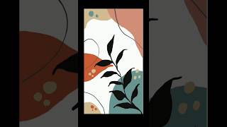 Simple Boho Drawing With Earth Tones