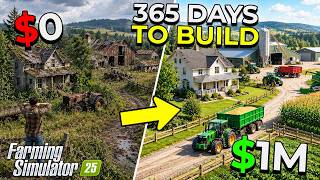 Can I Make $1,000,000 From an Abandoned Farm in 365 Days? | Farming Simulator 25