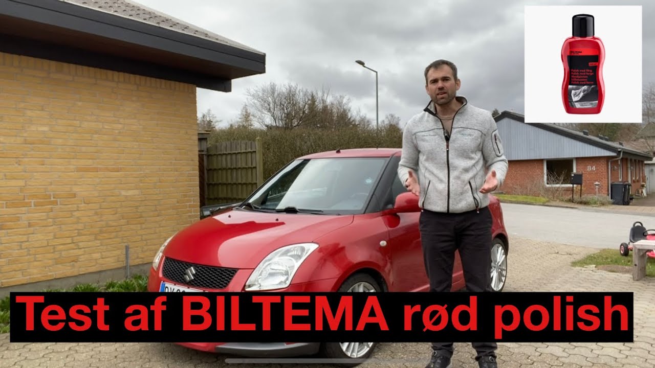 Test af BILTEMA rød polish - YouTube