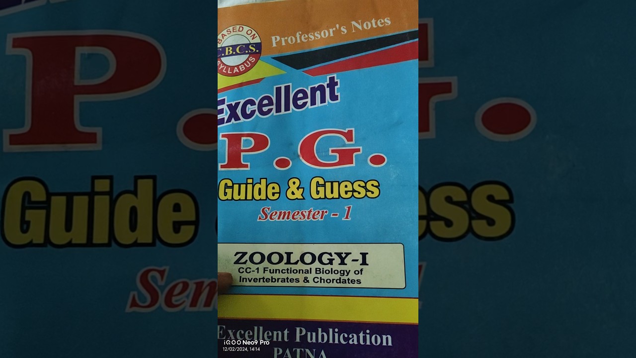 LNMU p.g zoology first semester cc1guess paper 