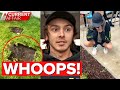 Young tradie rips up wrong backyard | A Current Affair