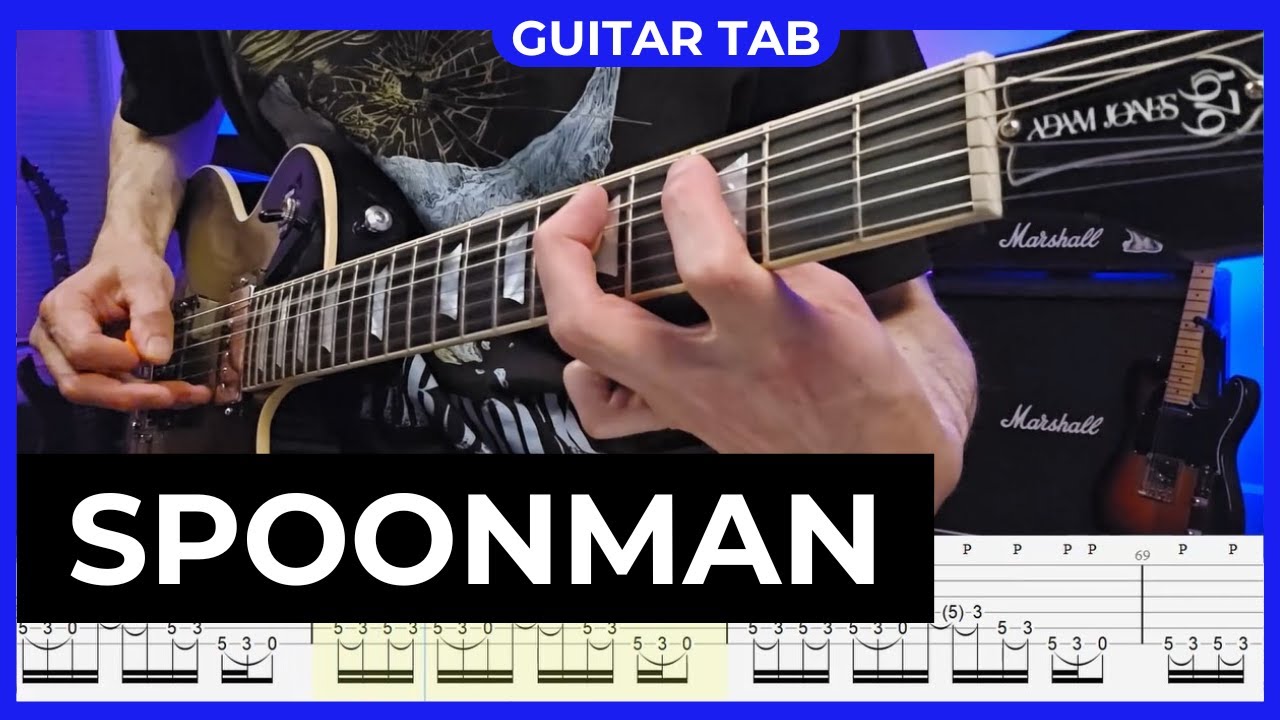 SOUNDGARDEN - Spoonman - Guitar Cover with Guitar Tabs