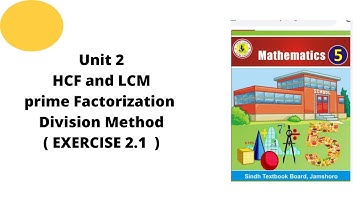 unit 2 HCF and LCM Exercise  2 1 Class 5 Math