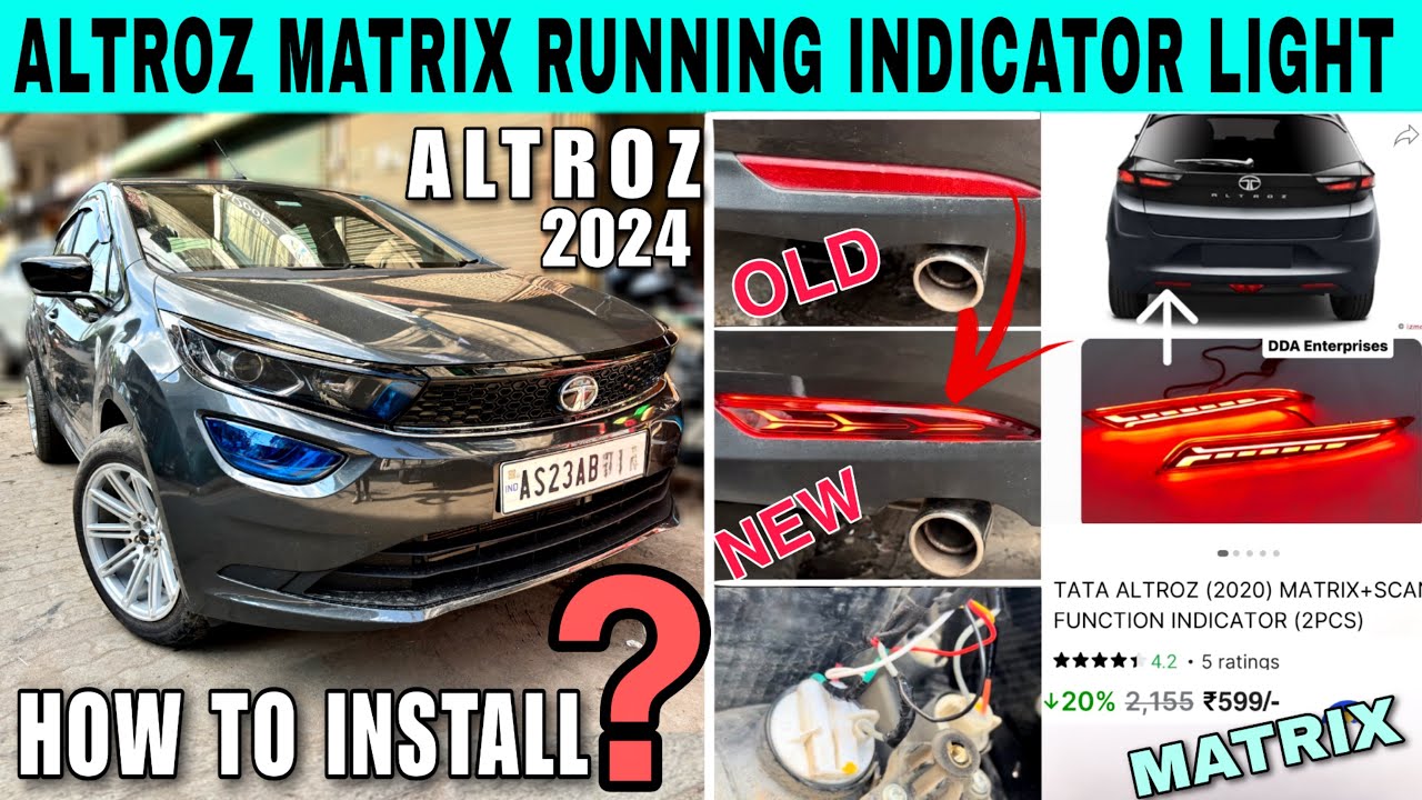 Tata Altroz Matrix Reflector light installation 🔥 #tataaltroz # ...