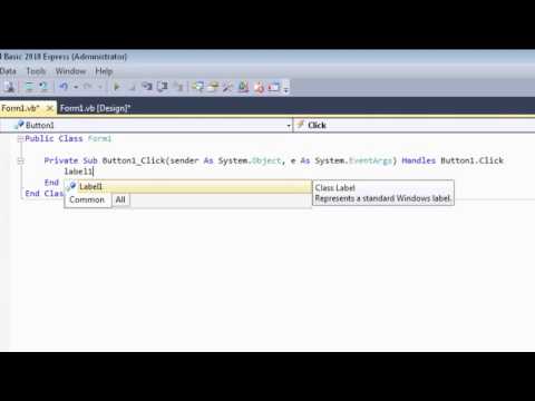Visual Basic 2010 เขียนโปรแกรม รับค่าส่งค่า แสดงผล