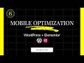 How to Mobile Optimize Your Elementor Website (Part 5)