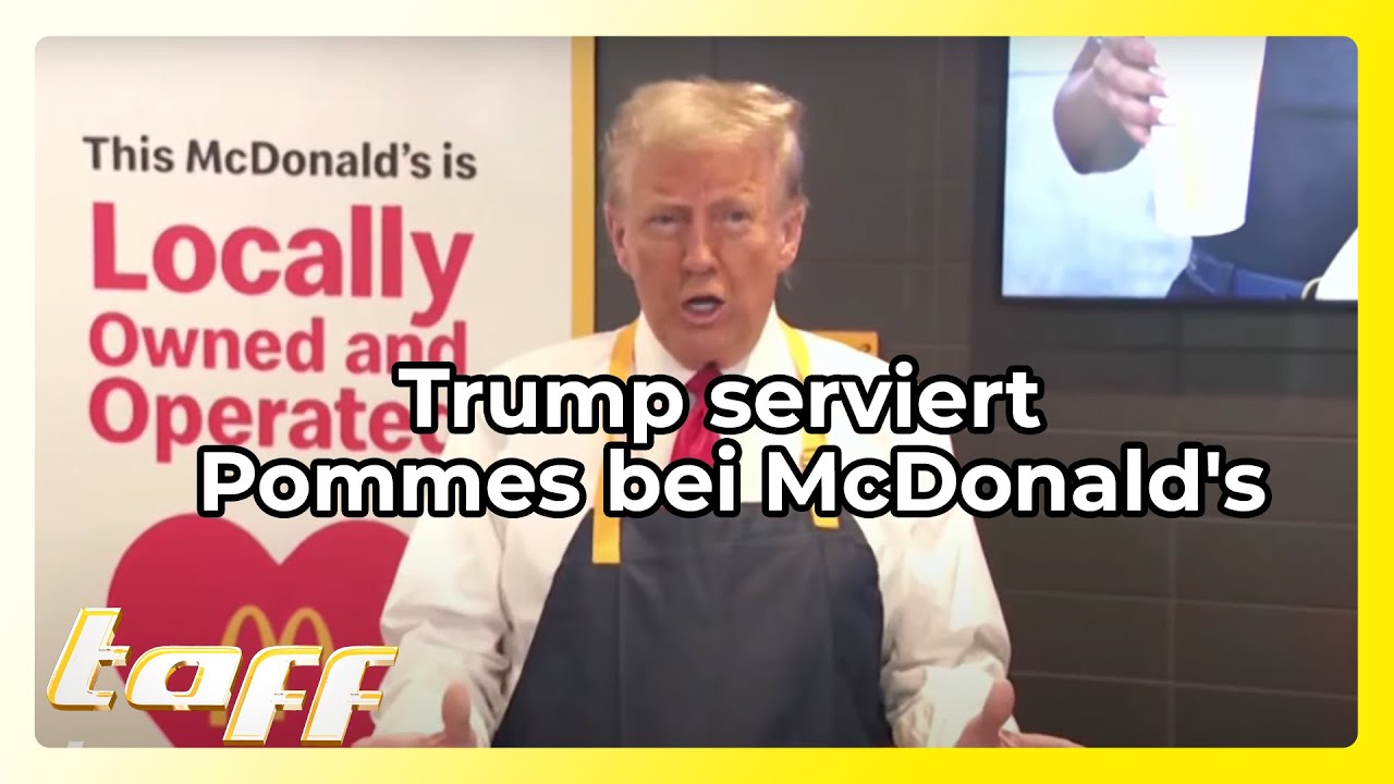 US-Wahlkampf: Trump erfüllt sich Lebenstraum - Einmal bei McDonald's ...