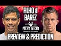 UFC London: Jafel Filho vs. Daniel Barez Preview &amp; Prediction