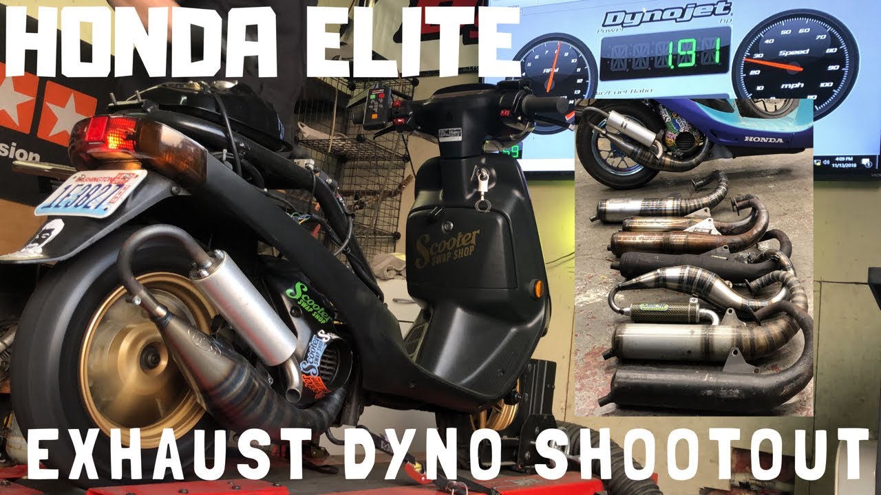 Honda Dio Elite Dyno Pipe Shootout Part 1 Youtube