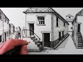 How to Draw a House in 1-Point Perspective: Step by Step