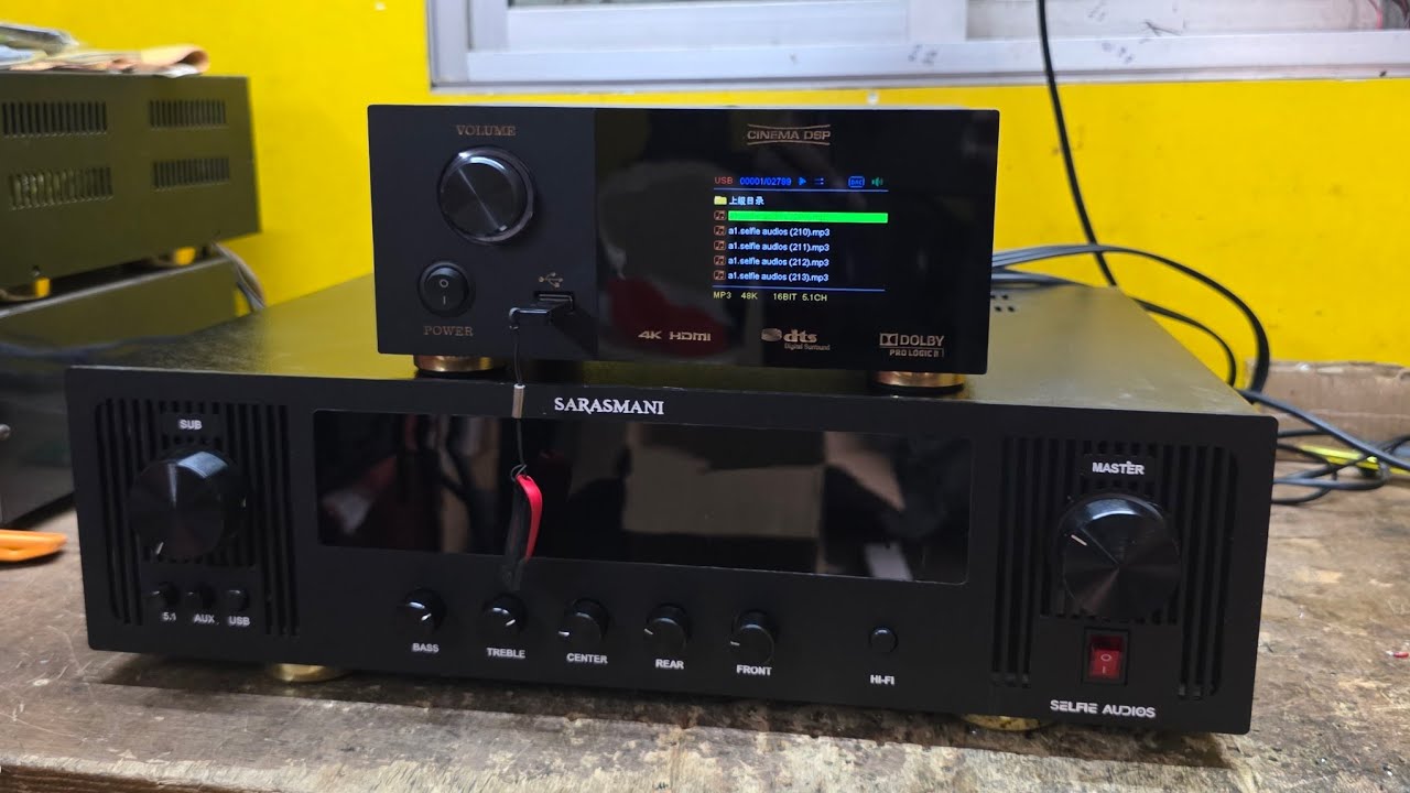 5.1 ANALOG  AMPLIFIER  +  G TECH COLOUR DISPLAY HDMI ARC REMOTE KIT  