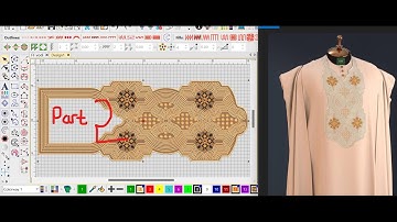 HOW TO DESIGN MONOGRAM COMPLEX-LINES AGBADA (EASY PATTERN)- Part2 #fashion #embroidery #design