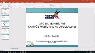 University Android Radio Application - Gtu Bil 496 Undergraduate Project
