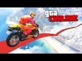 ДЕРЗКИЙ МОТОПАРКУР С ЖЕСТКИМ СПУСКОМ!  - ГОНКИ GTA 5 ONLINE ( ГТА 5 ГОНКИ )