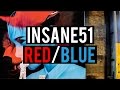 INSANE51 - Red and Blue • Sake Tattoo Crew
