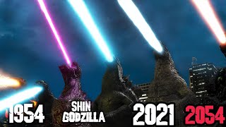 Evolution of GODZILLA&#39;S ATOMIC BREATH [1954-2023-2054]