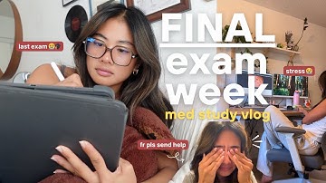med school finals week 🫠 chaos, caffeine, & crashing out | study vlog