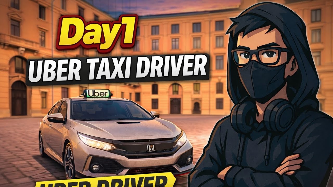 DAY 1 UBER TAXI DRIVING | TAXI DRIVER | TAXI CAR SIMULATOR | NIKK GAMING WORLD 