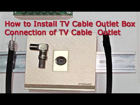 Video: How To Connect A TV Outlet