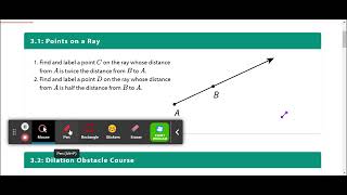 IM Geo.8.2.3.1   How to Perform Dilations Without Grid Using Ruler