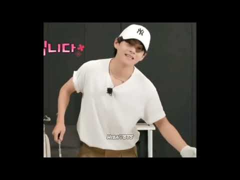 a compilation of Taehyung Doing TaTa mic in Run BTS