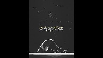فاعلم أنه لا إله إلا الله | سورة محمد.