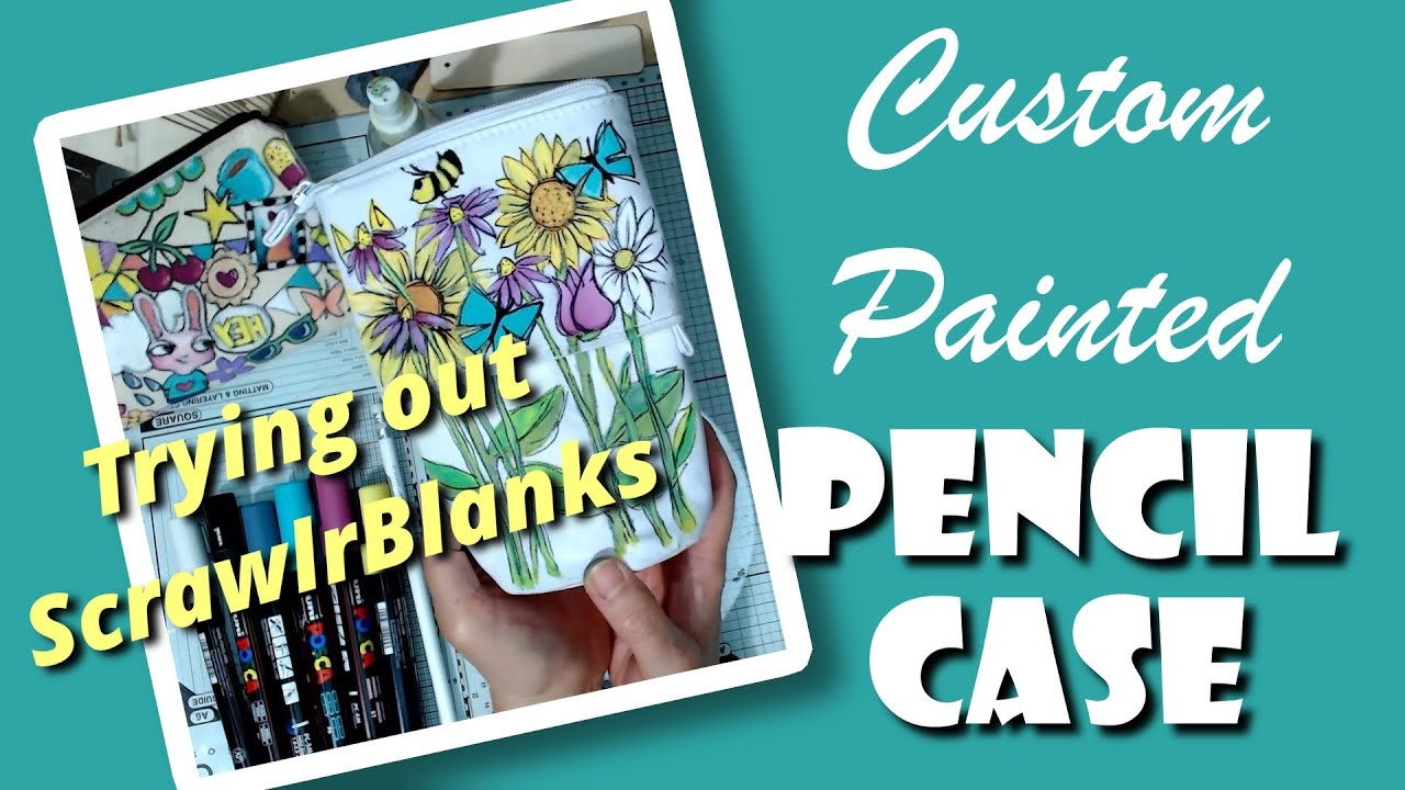 Customising a pencil case with Posca paint pens. YouTube