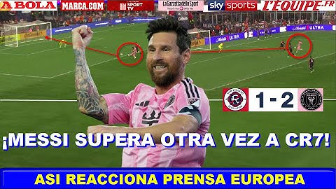 🔥 ASI REACCIONA PRENSA MUNDIAL a DOBLETE de GOLES de MESSI NEW ENGLAND vs INTER MIAMI MLS