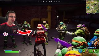 Nick Eh 30 Makes a Ninja Turtles Movie in a Custom Match 😍 | Fortnite