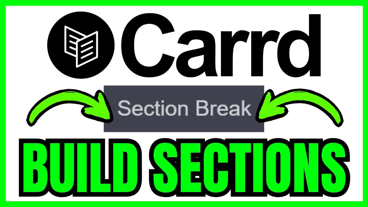 How To BUILD SECTIONS In Carrd (QUICK & EASY) 2026