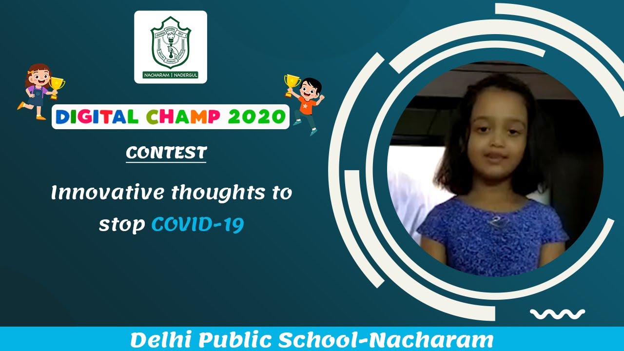 Ideas on how to control corona by Aashi Adwita | DPS Nacharam | Digital Champ Contest
