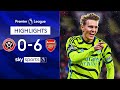 Arsenal move two points off leaders Liverpool 😬 | Sheffield Utd 0-6 Arsenal | EPL Highlights image