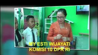 DUKUNGAN MY ESTI WIJAYATI ANGGOTA DPR RI UNTUK SSK SMPN 1 MINGGIR, SLEMAN