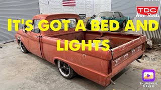 Crown vic swap f100 part 6. It’s got a bed and lights