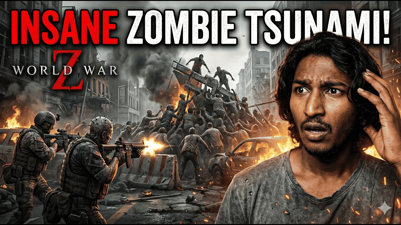 INSANE ZOMBIE TSUNAMI in WORLD WAR Z! | Epic Survival Moment