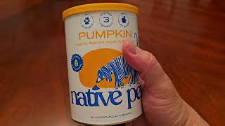 Native Pet Organic Pumpkin   Review