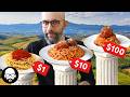 $1 to $100 Spaghetti (5 Levels) | With Babish